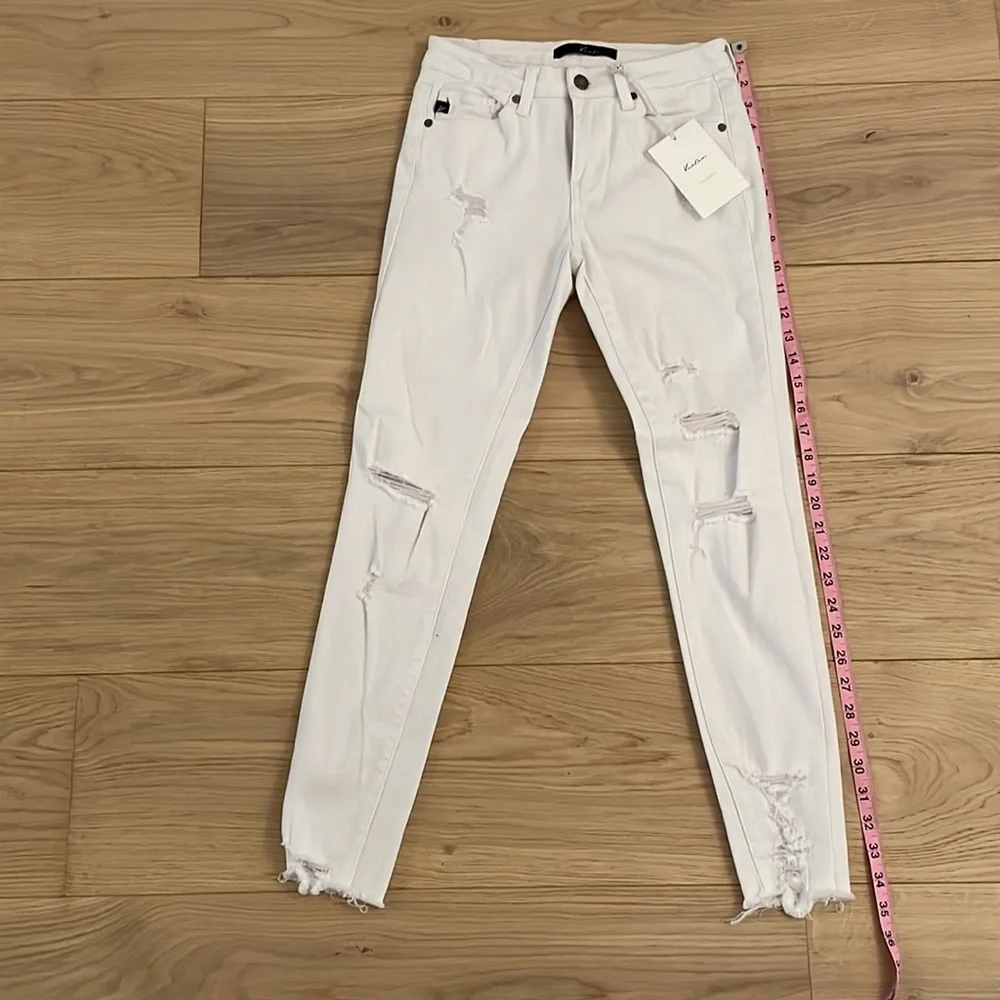 VICI KanCan white distressed skinny jeans
